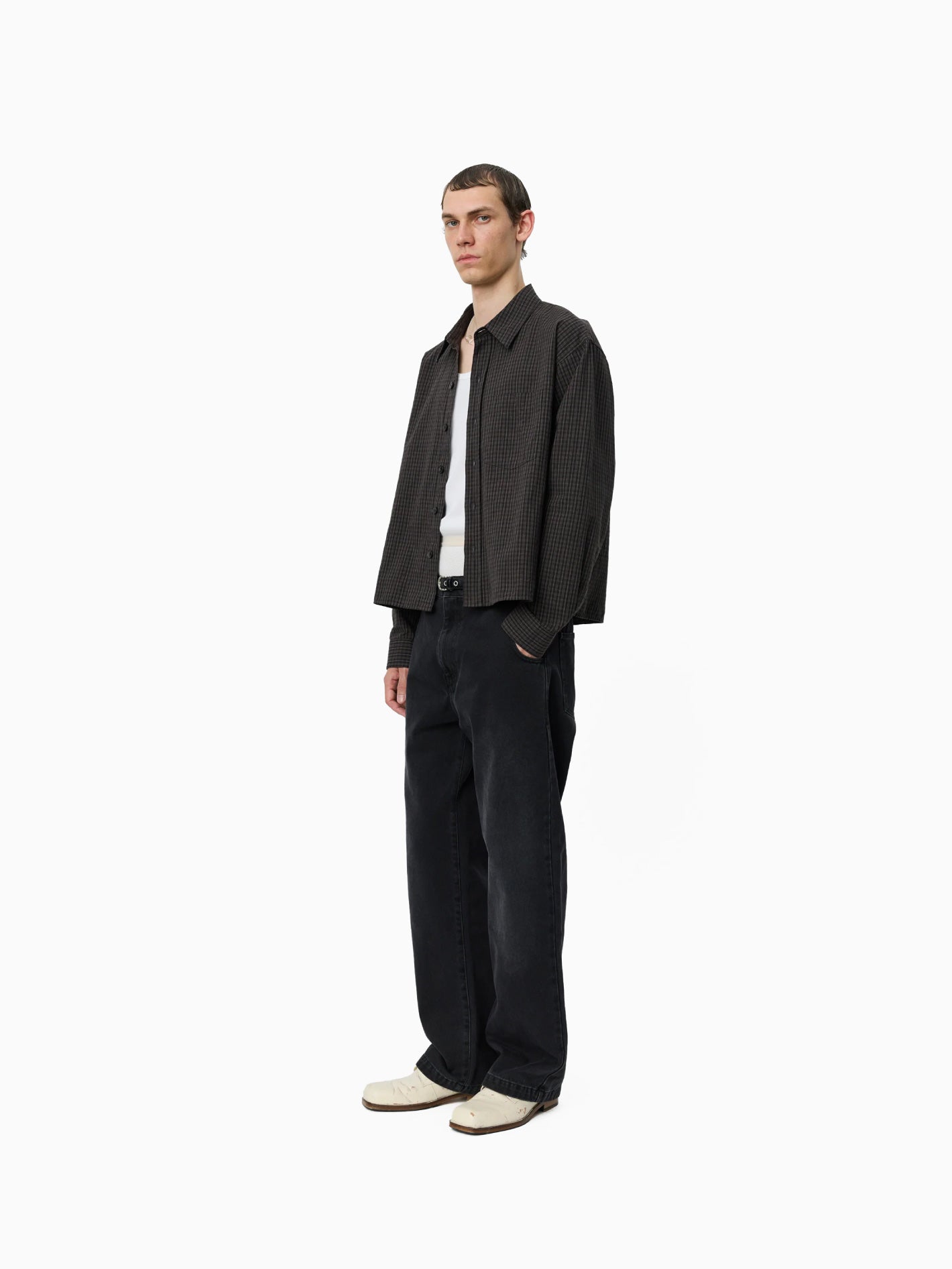 Priority Shirt Dark Linen Check