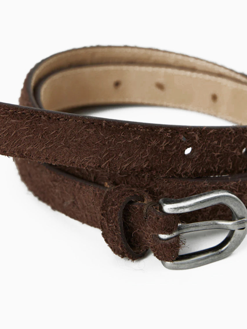 Purpose Belt Brown Fuzzy Suede