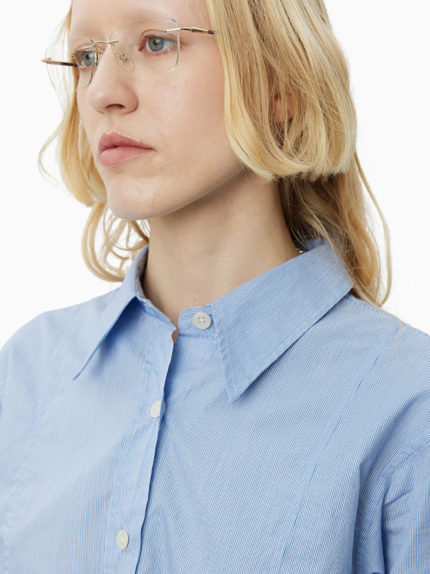 Readers Shirt Blue Fine Stripe