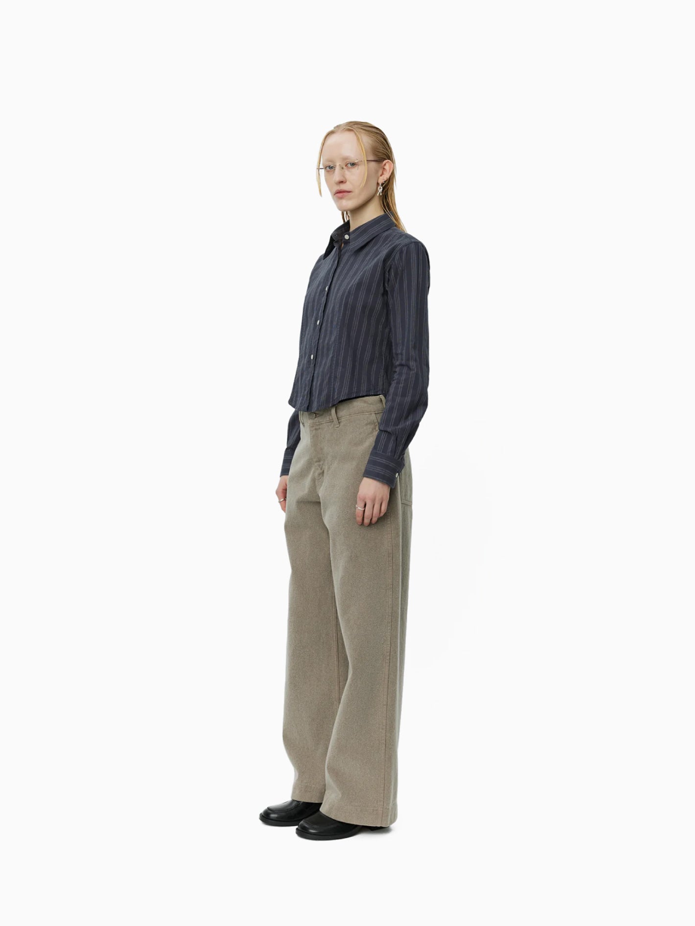 Readers Shirt Dark Grey Double Stripe