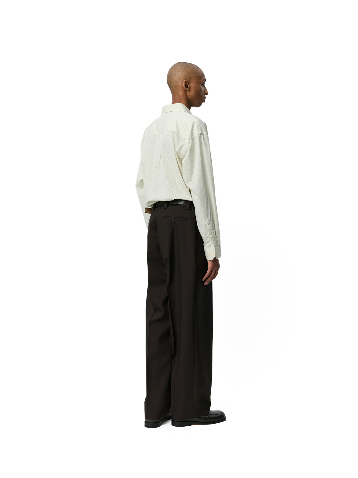 Service Trousers Dark Brown Dry Wool