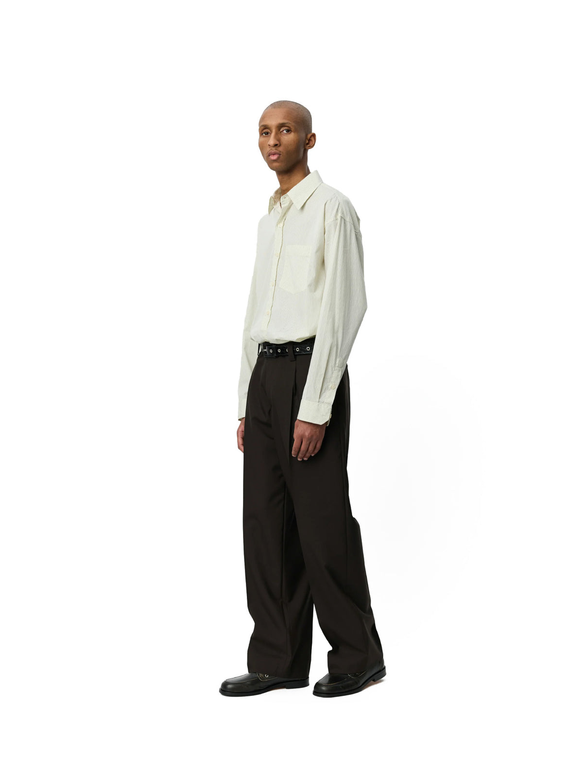 Service Trousers Dark Brown Dry Wool