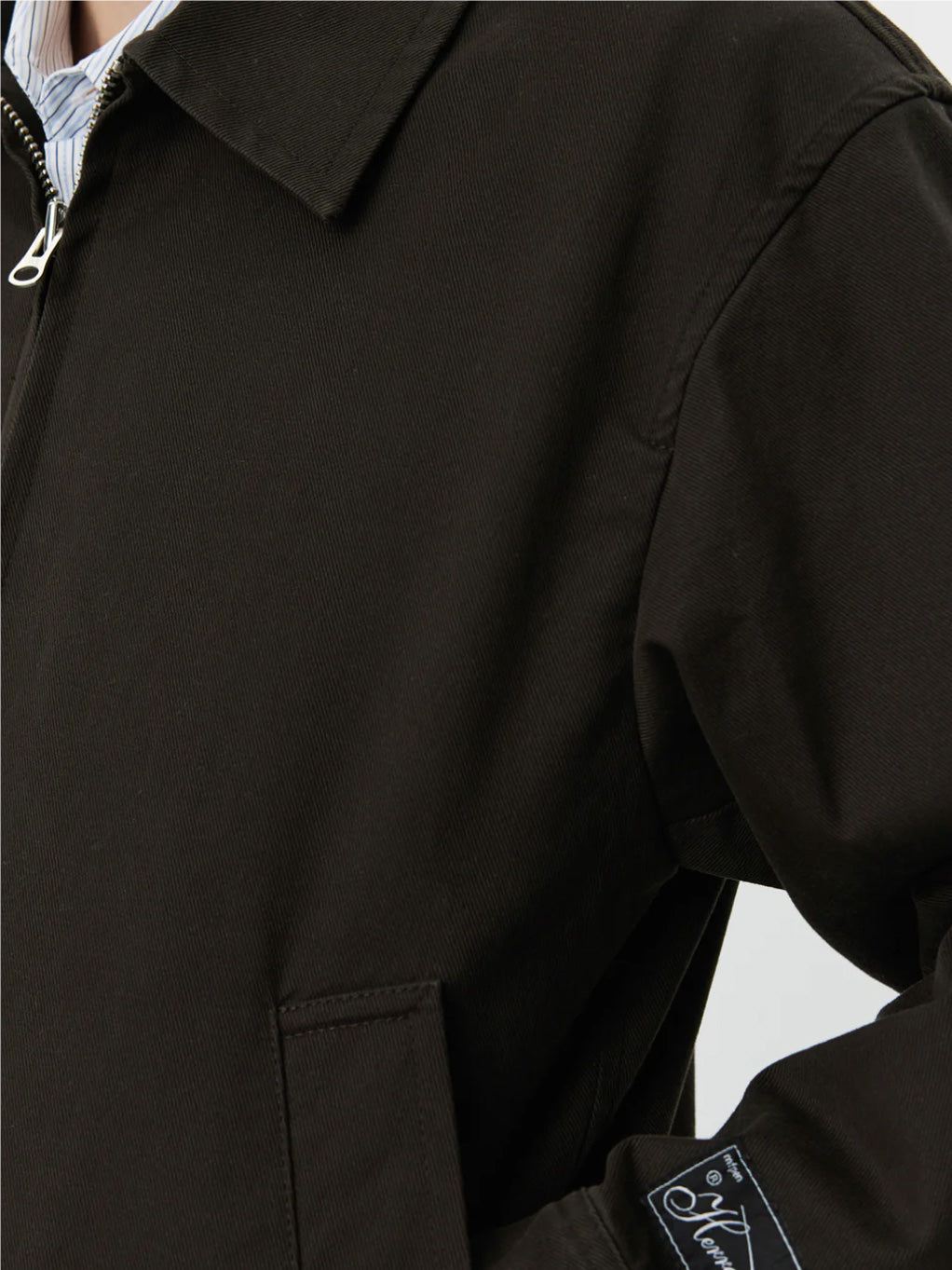 Work Jacket Washed Black Twill