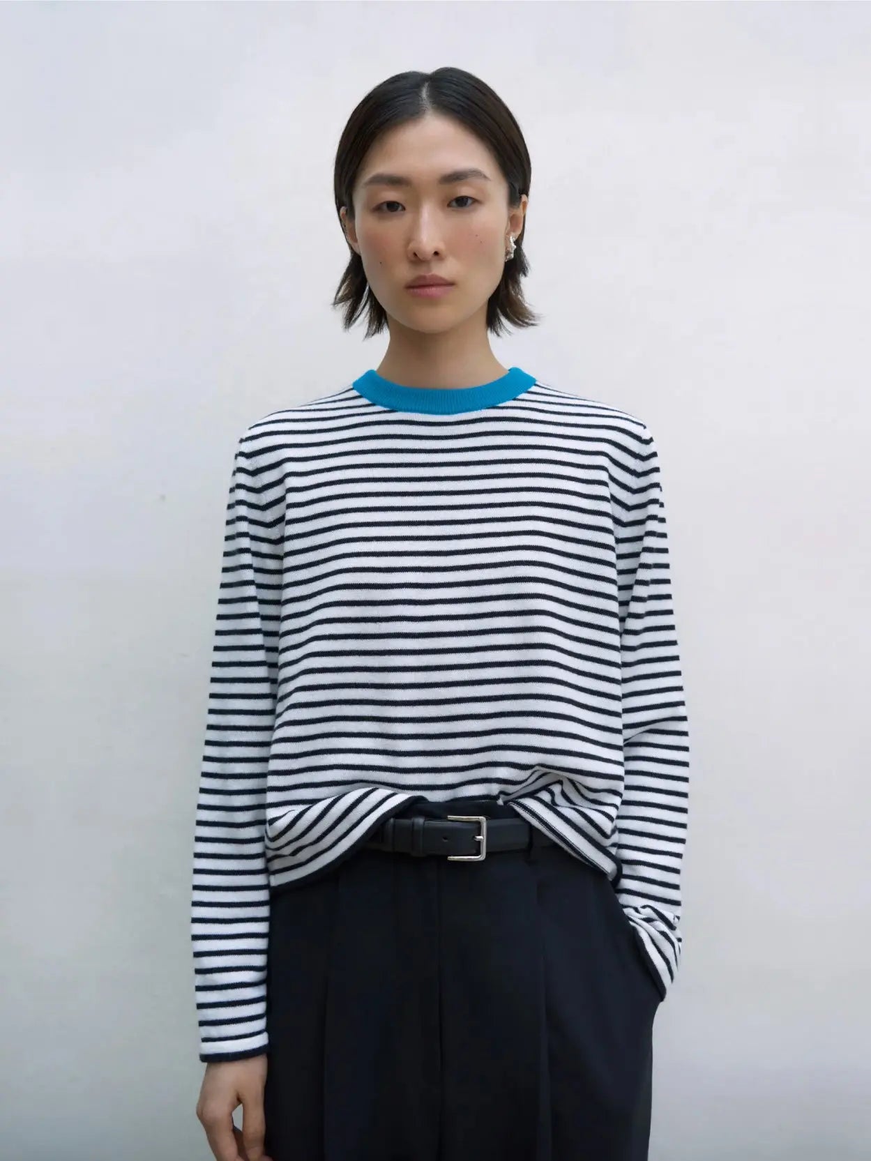 Merino Wool Striped T-Shirt Cordera