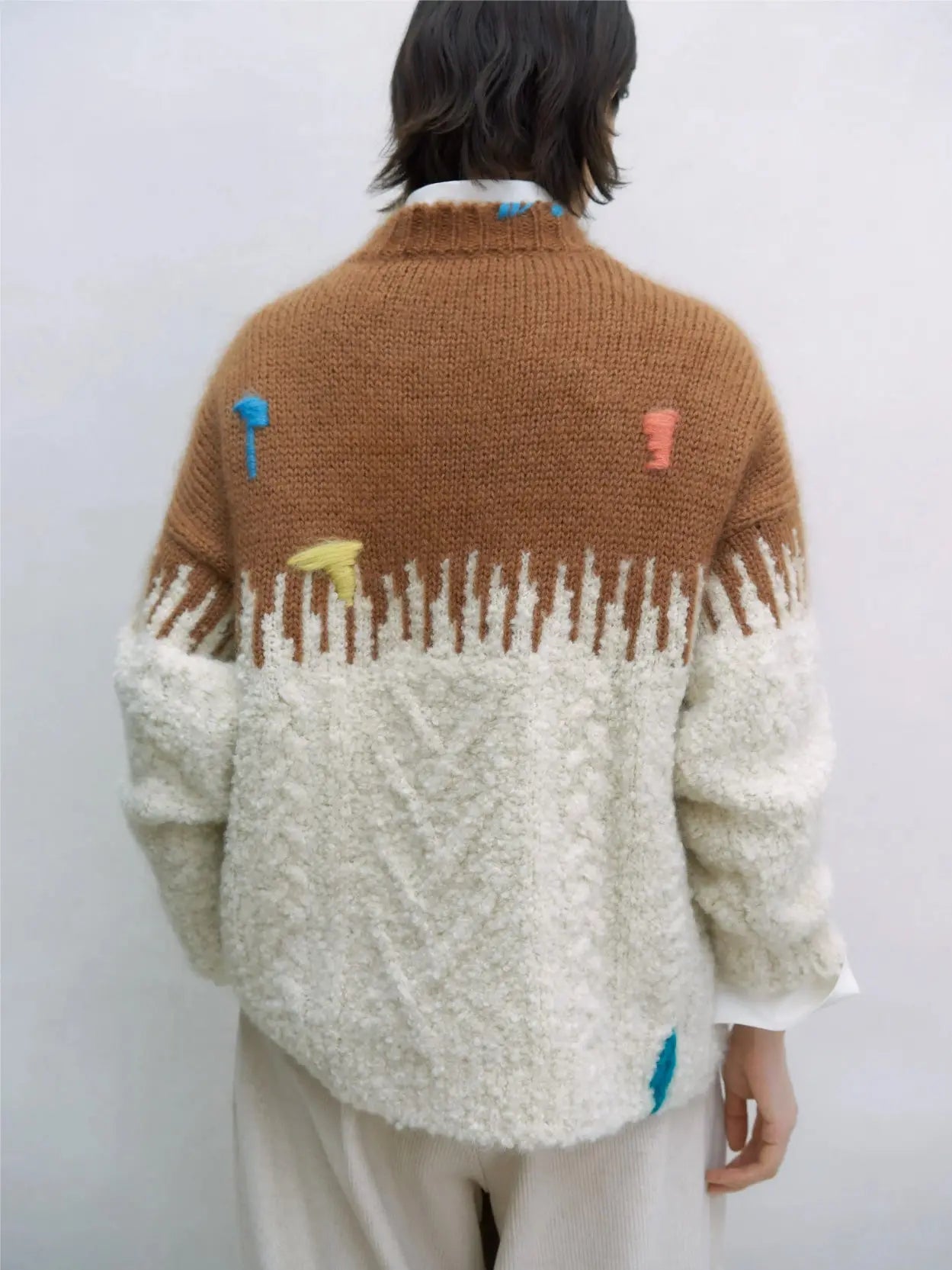Mohair Embroidered Sweater Cordera