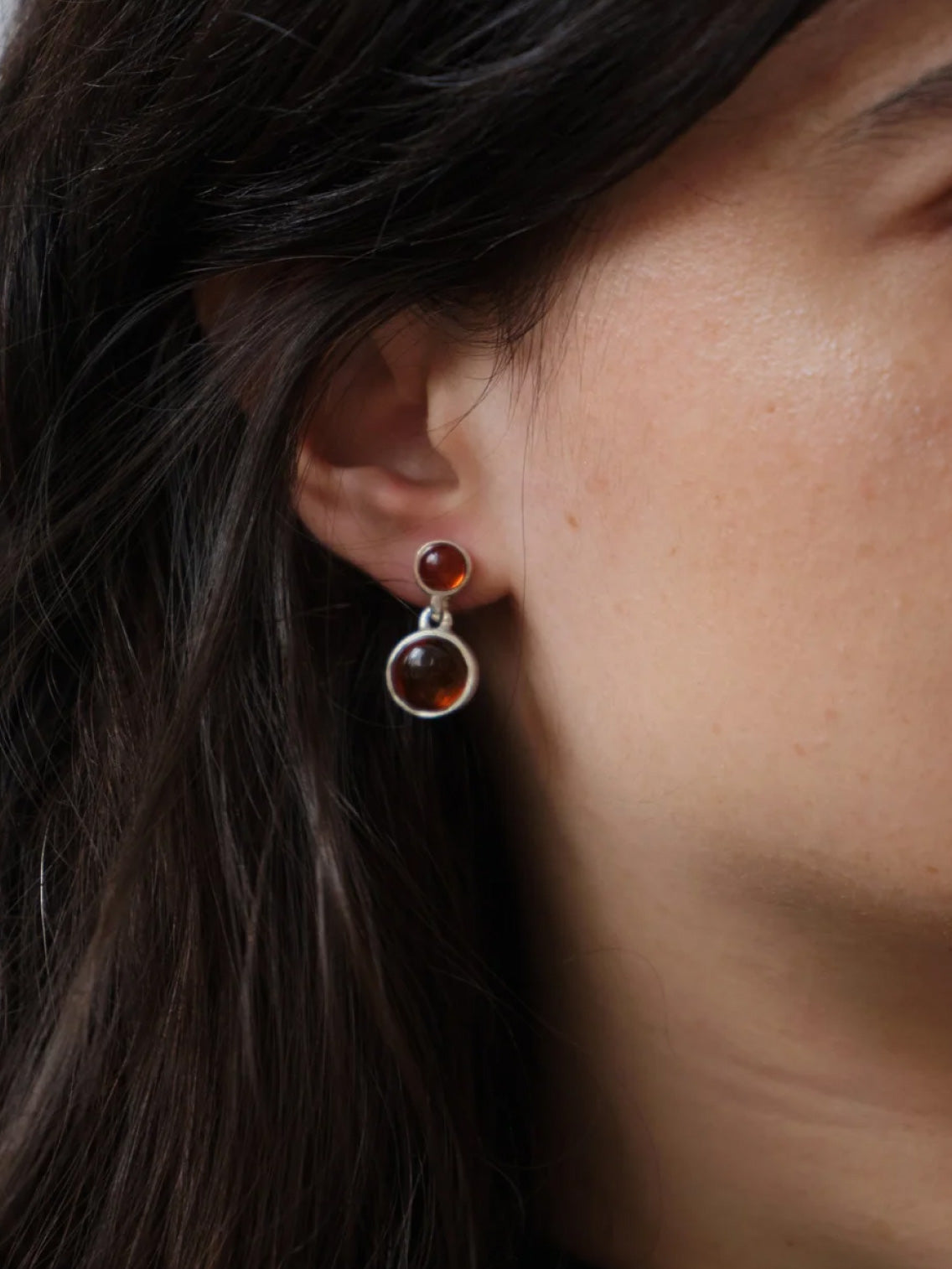 Amber Double Drop Earrings