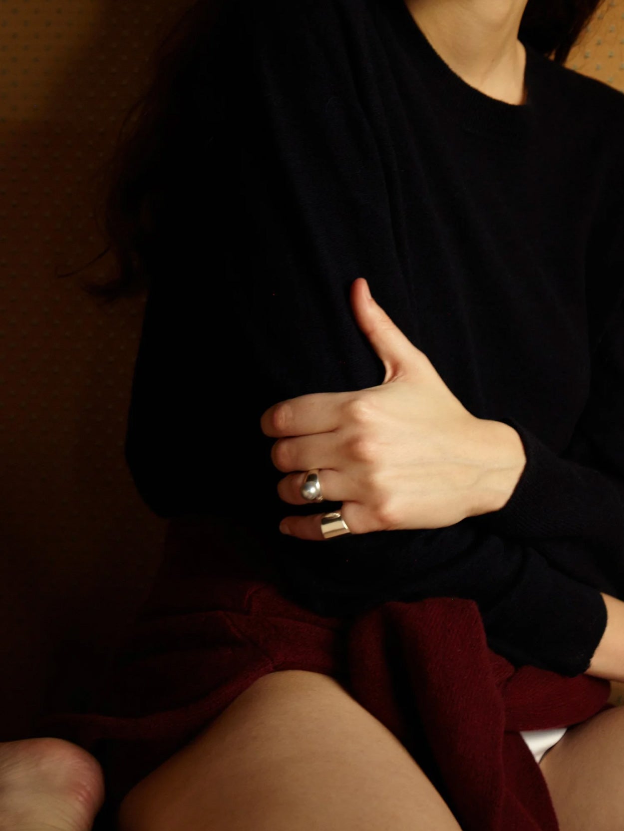 Grey Pearl Ring
