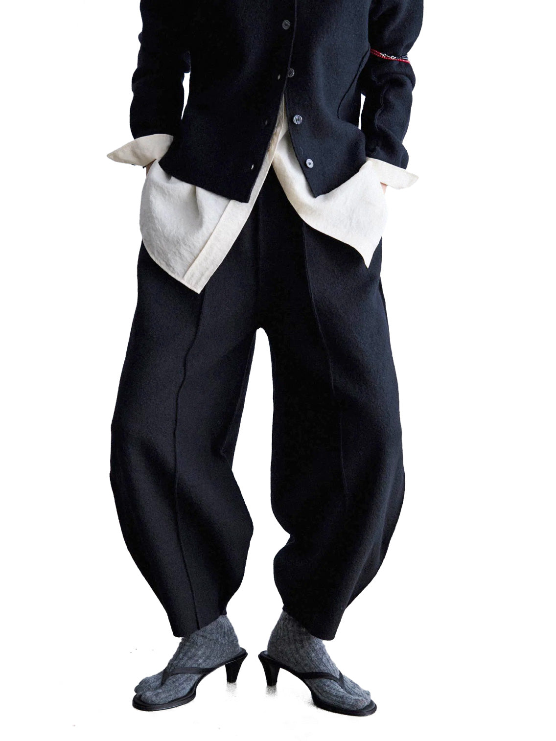 Nave Merino Wool Pants Black