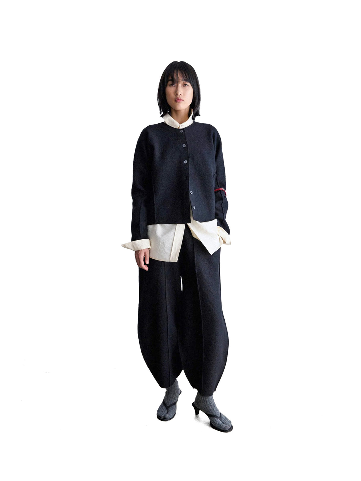 Nave Merino Wool Pants Black