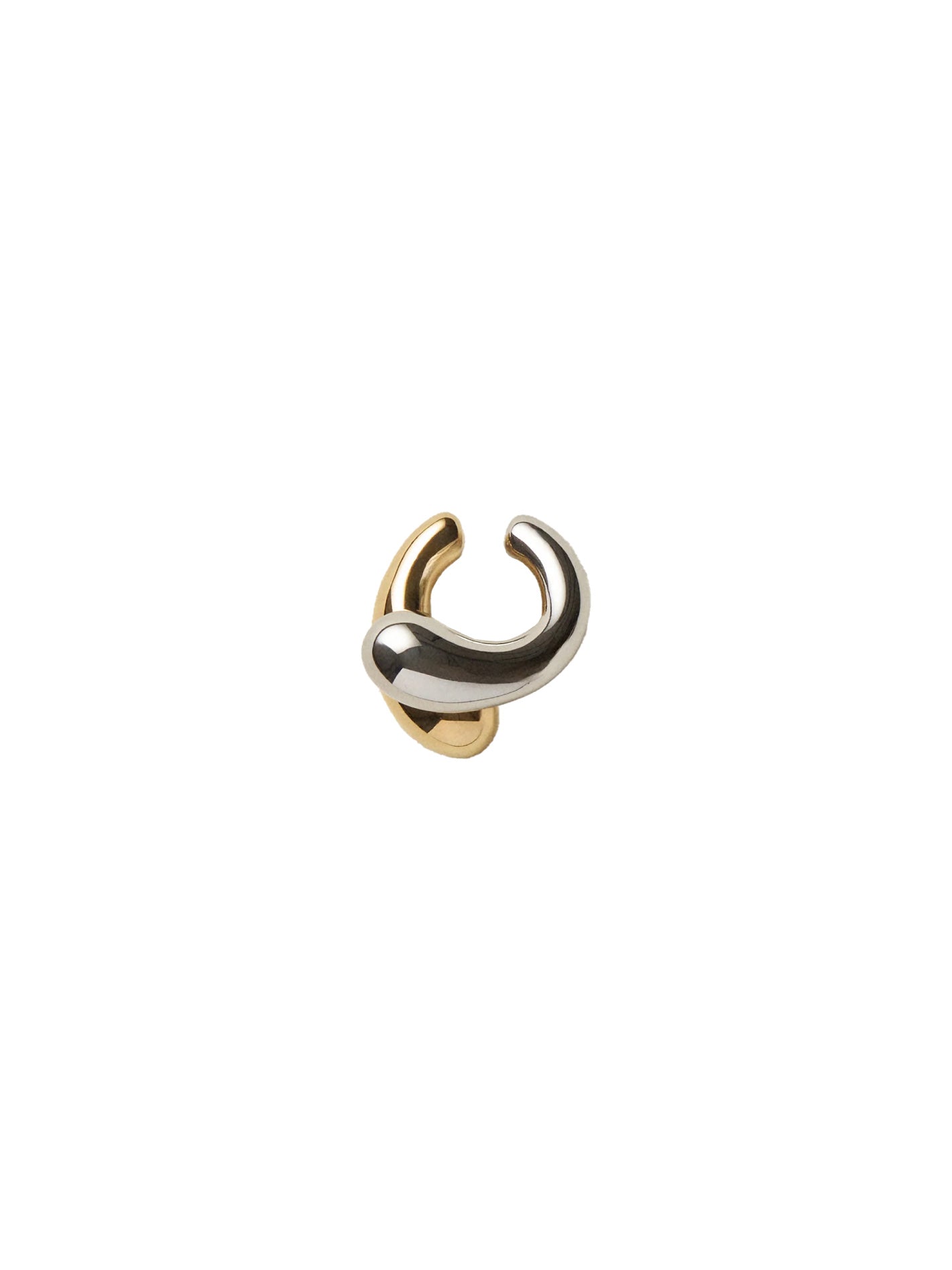 Blow Up Helix Ear Cuff Silver/Gold