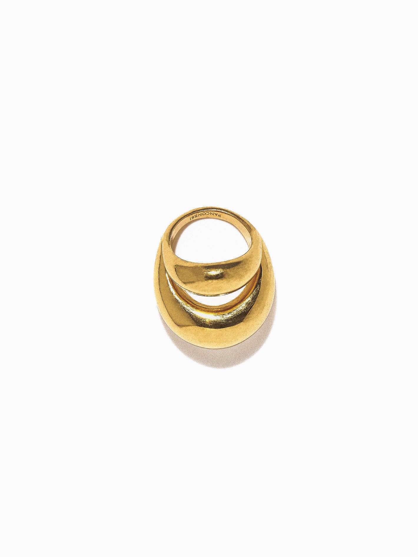 Double Blow Up Ring Gold
