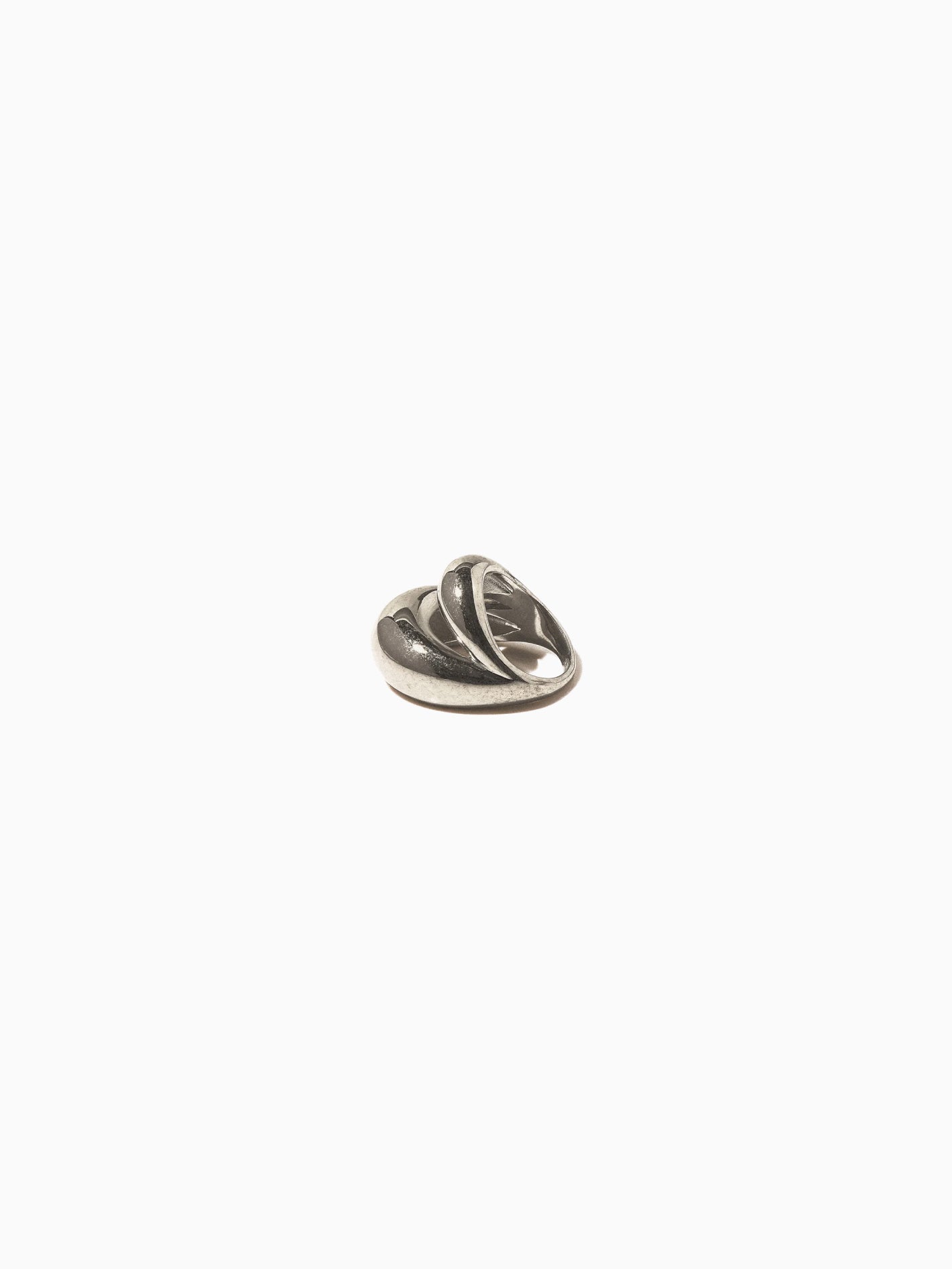 Double Blow Up Ring Silver