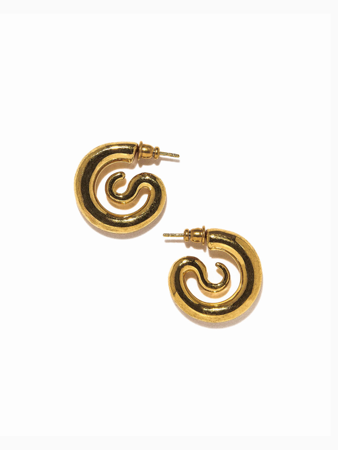 Serpent Hoops Extra Small Gold