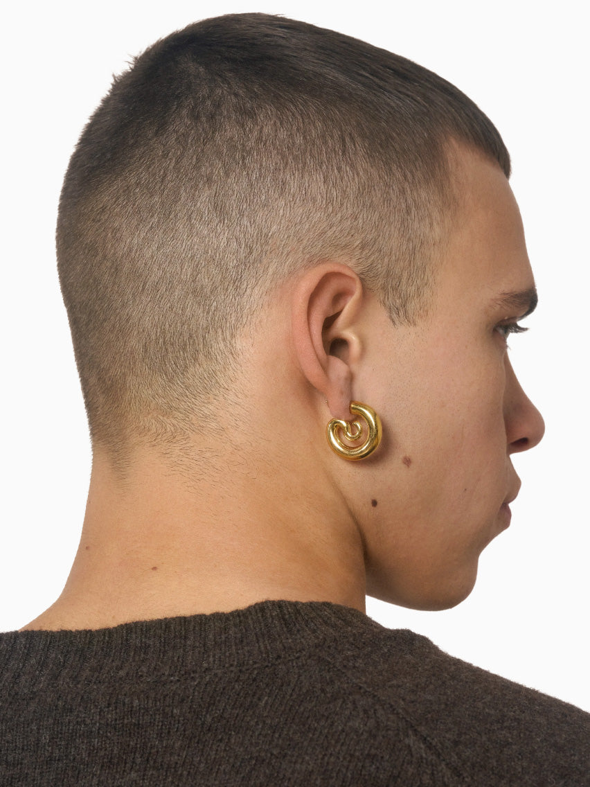 Serpent Hoops Extra Small Gold