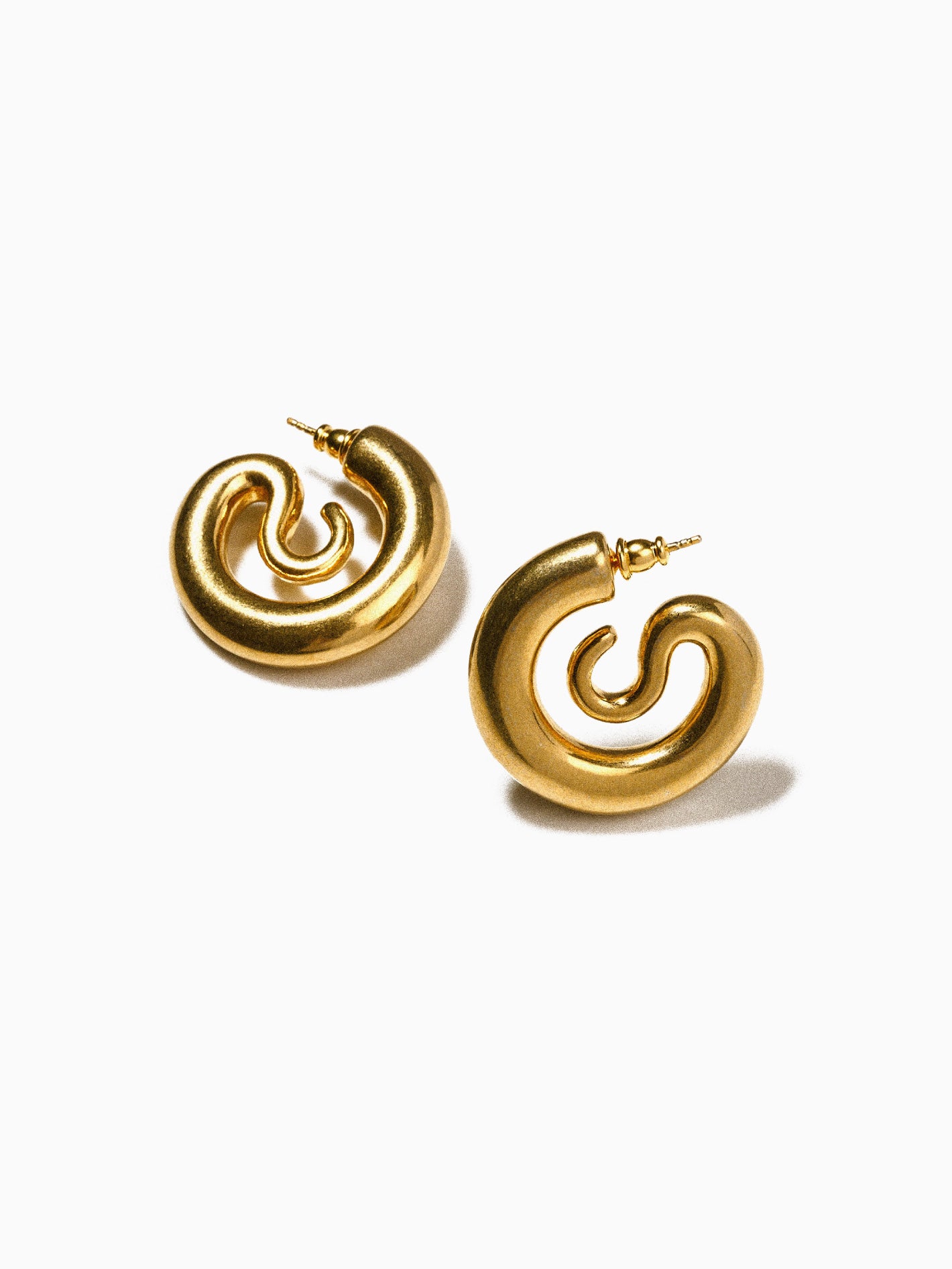 Serpent Hoops Small Gold