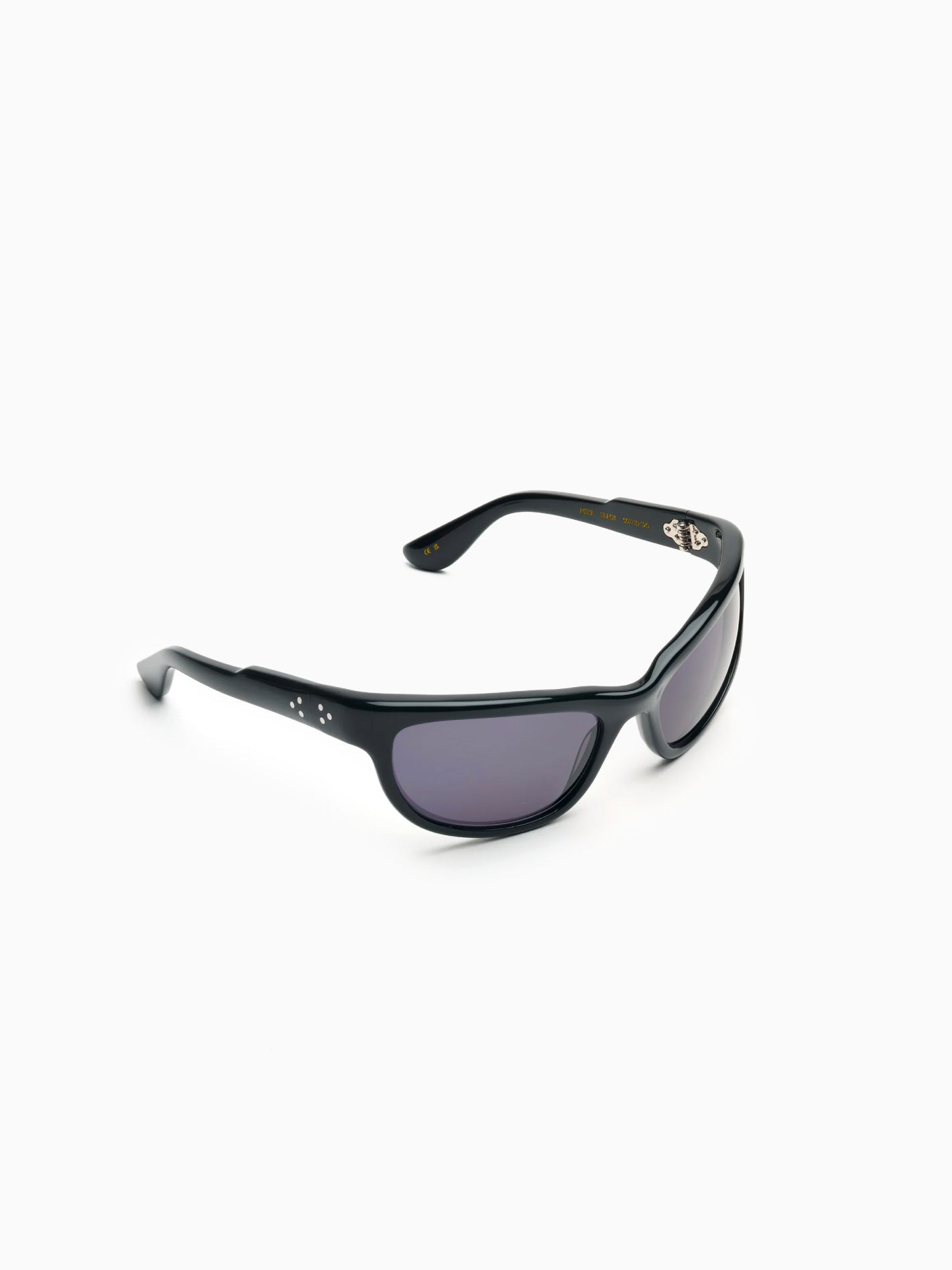 Agha Black Acetate Black Lens Sunglasses