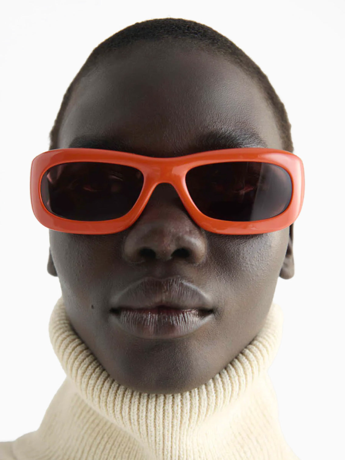 Ghaib Coral Red Acetate Sunglasses