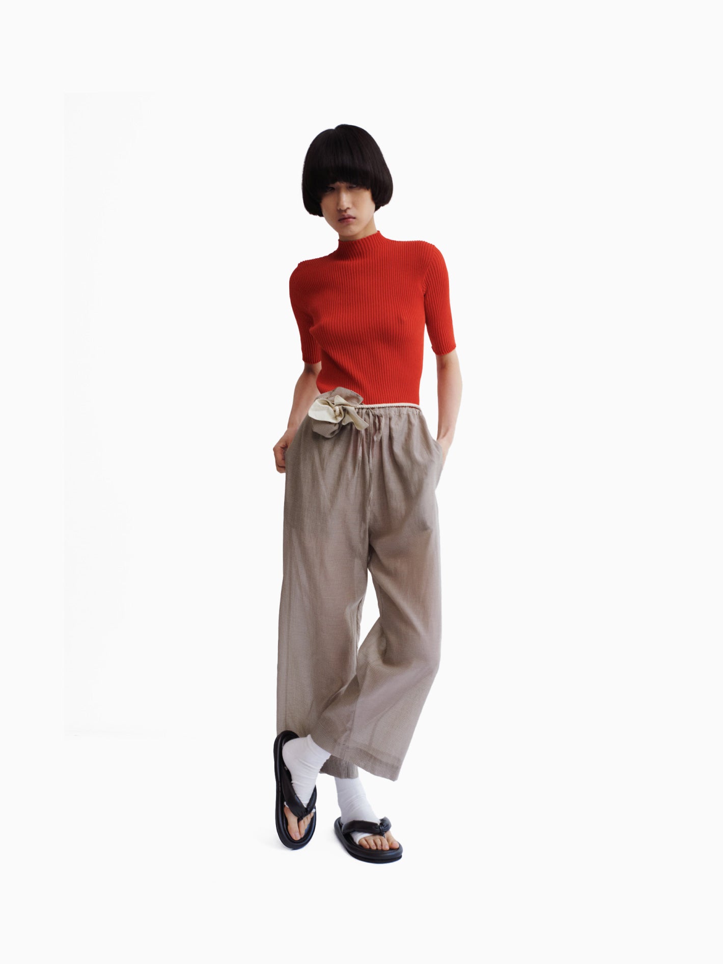 Fue Pants Gingham Toffee