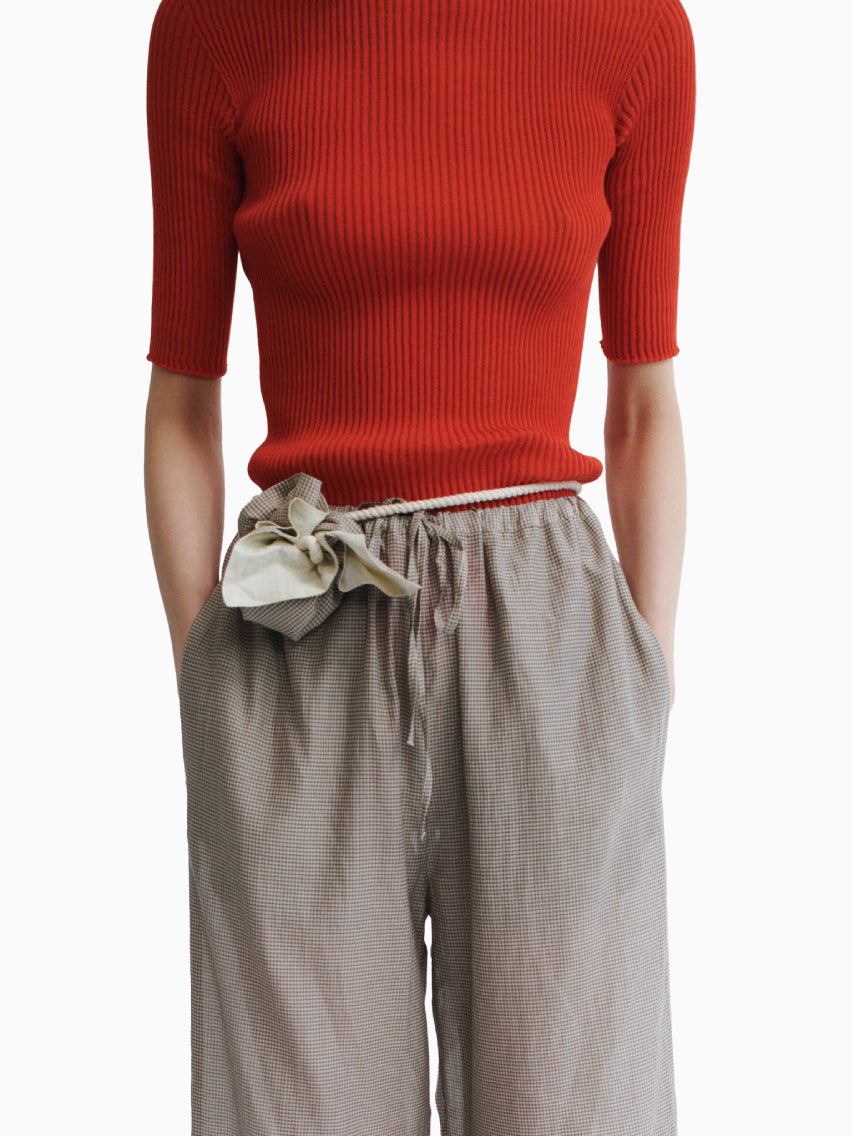 Fue Pants Gingham Toffee