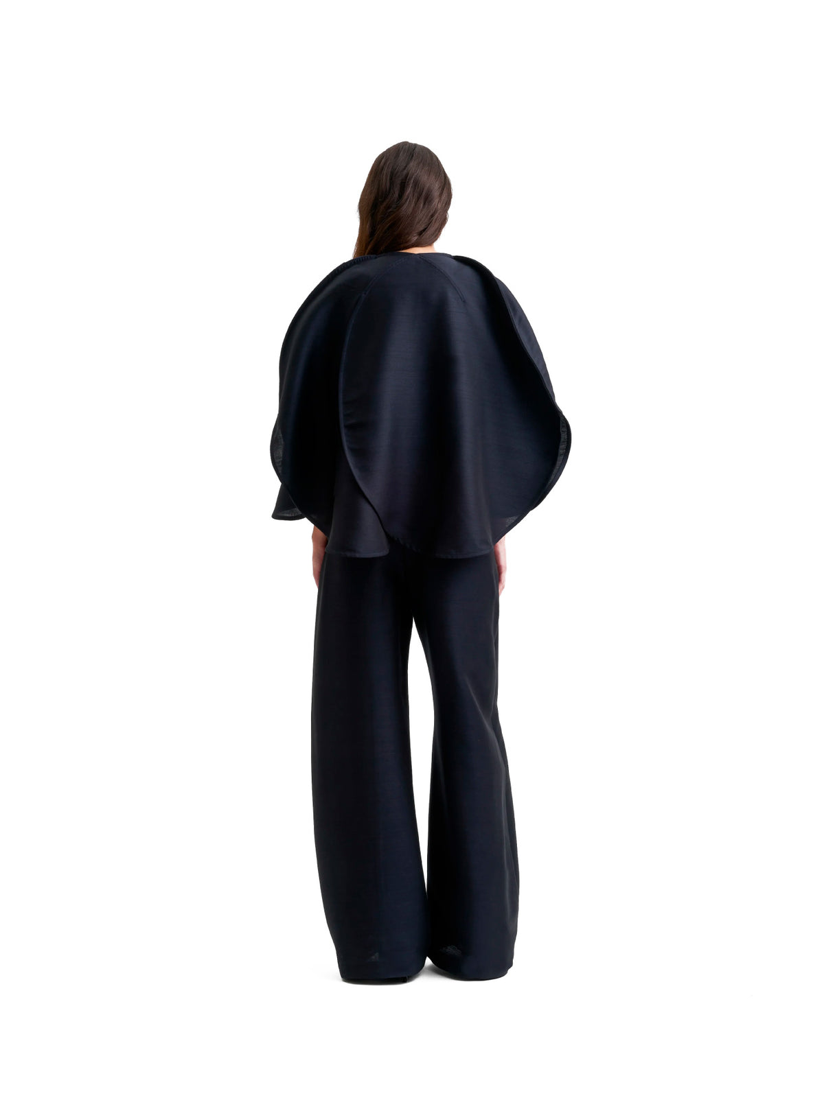 Circle Cut Top Dark Navy
