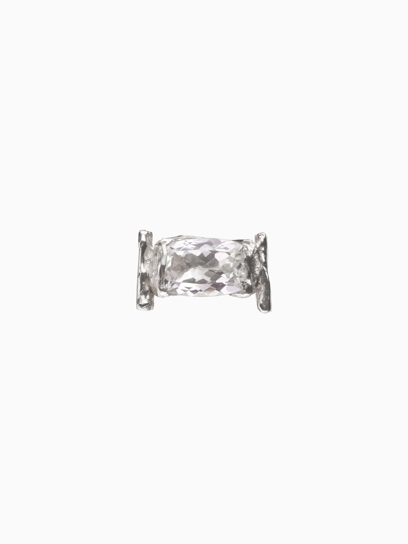 Abril Silver Clear Ring