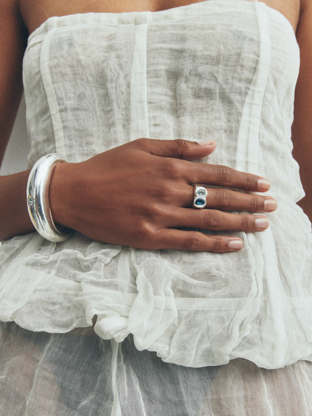Delfina Bracelet Silver Blue