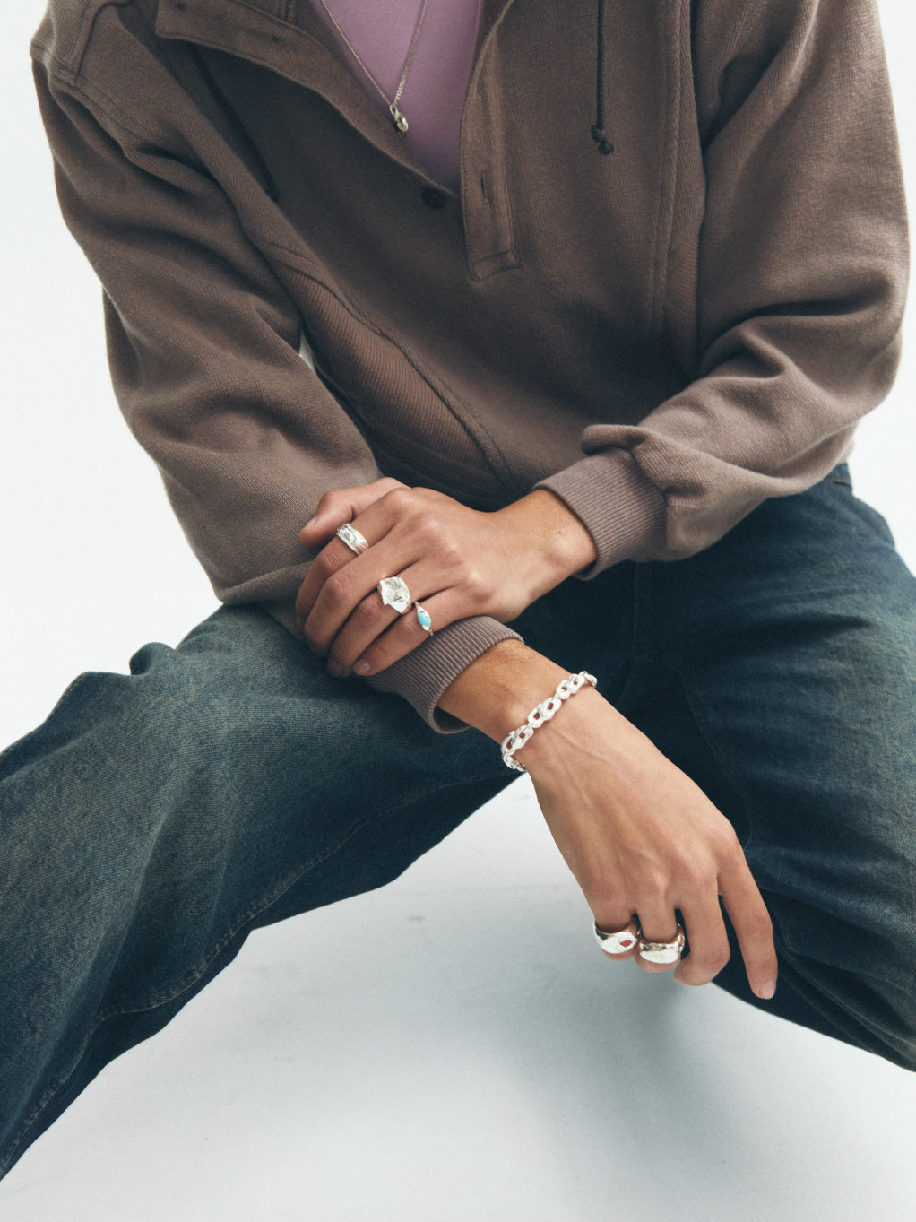 Eslabón Silver Bracelet