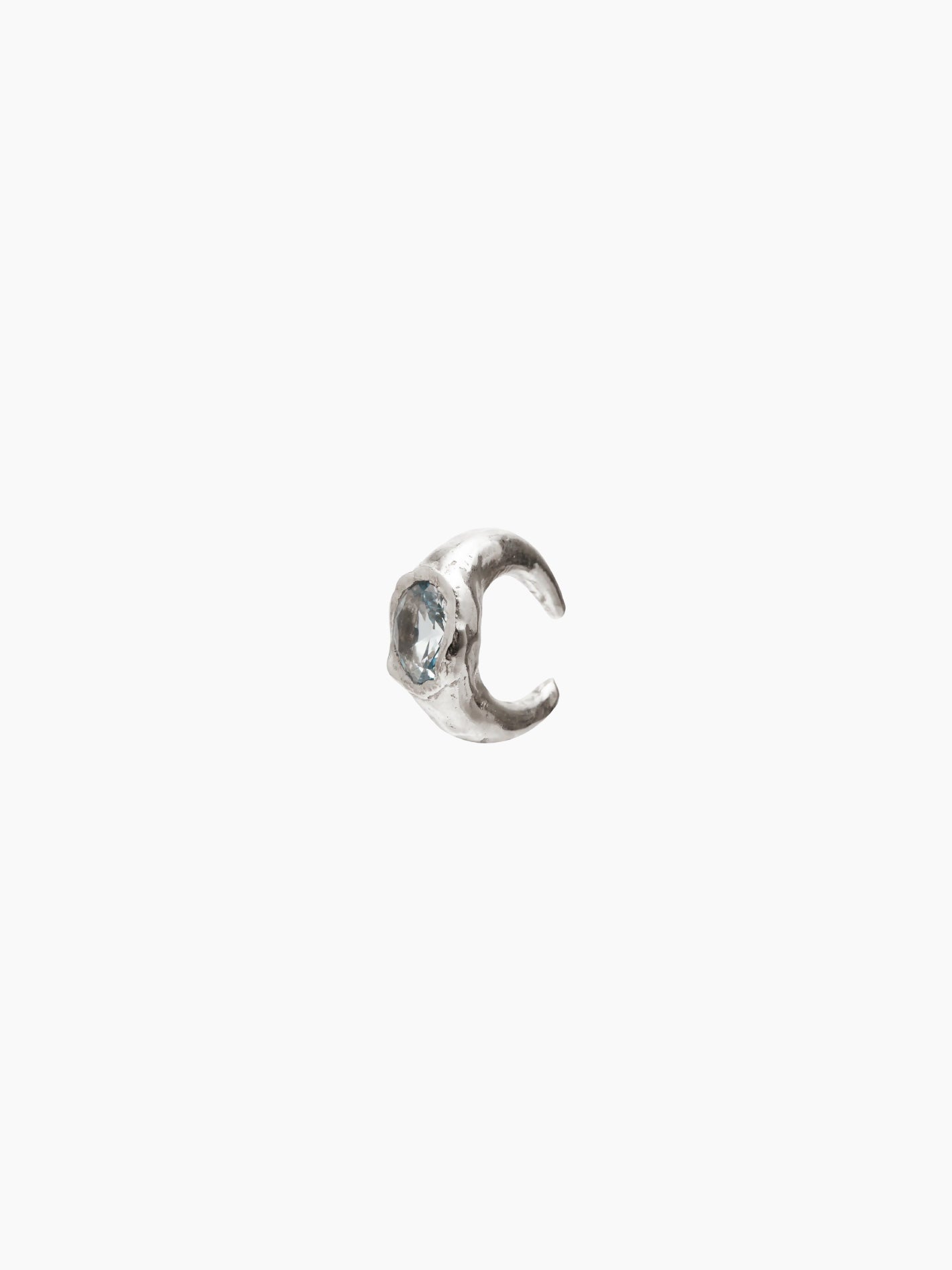 Faro Silver Blue Earcuff