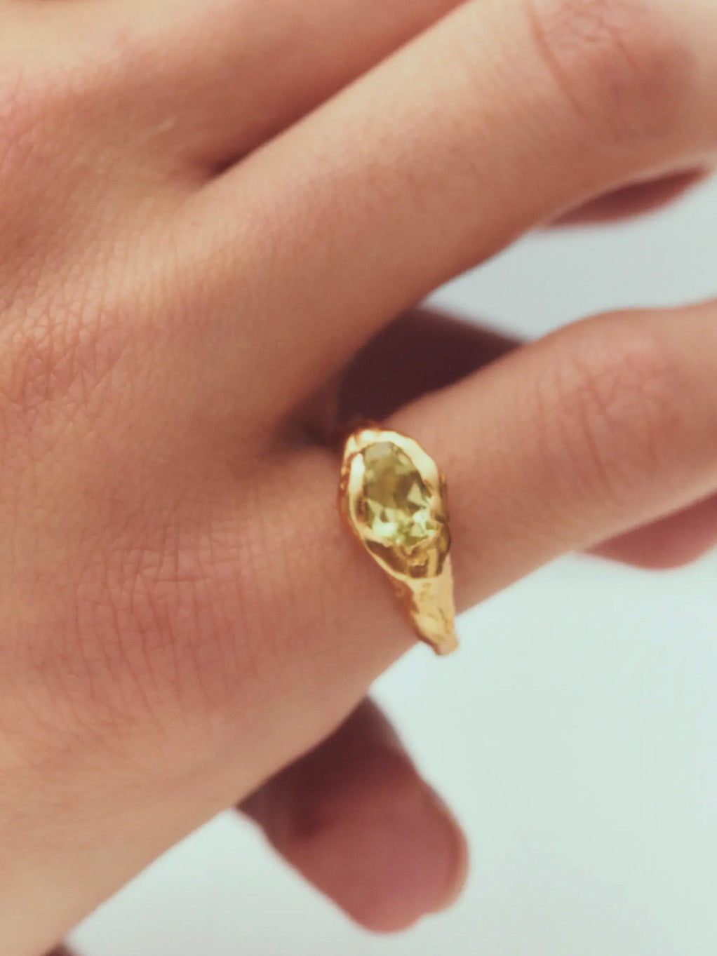 Faro Es Vedrà Gold Plated Ring