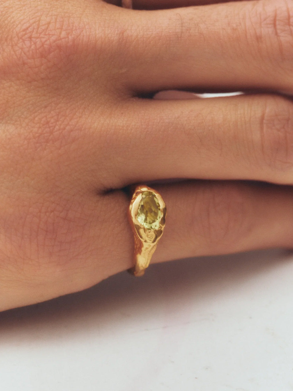 Faro Es Vedrà Gold Plated Yellow Ring