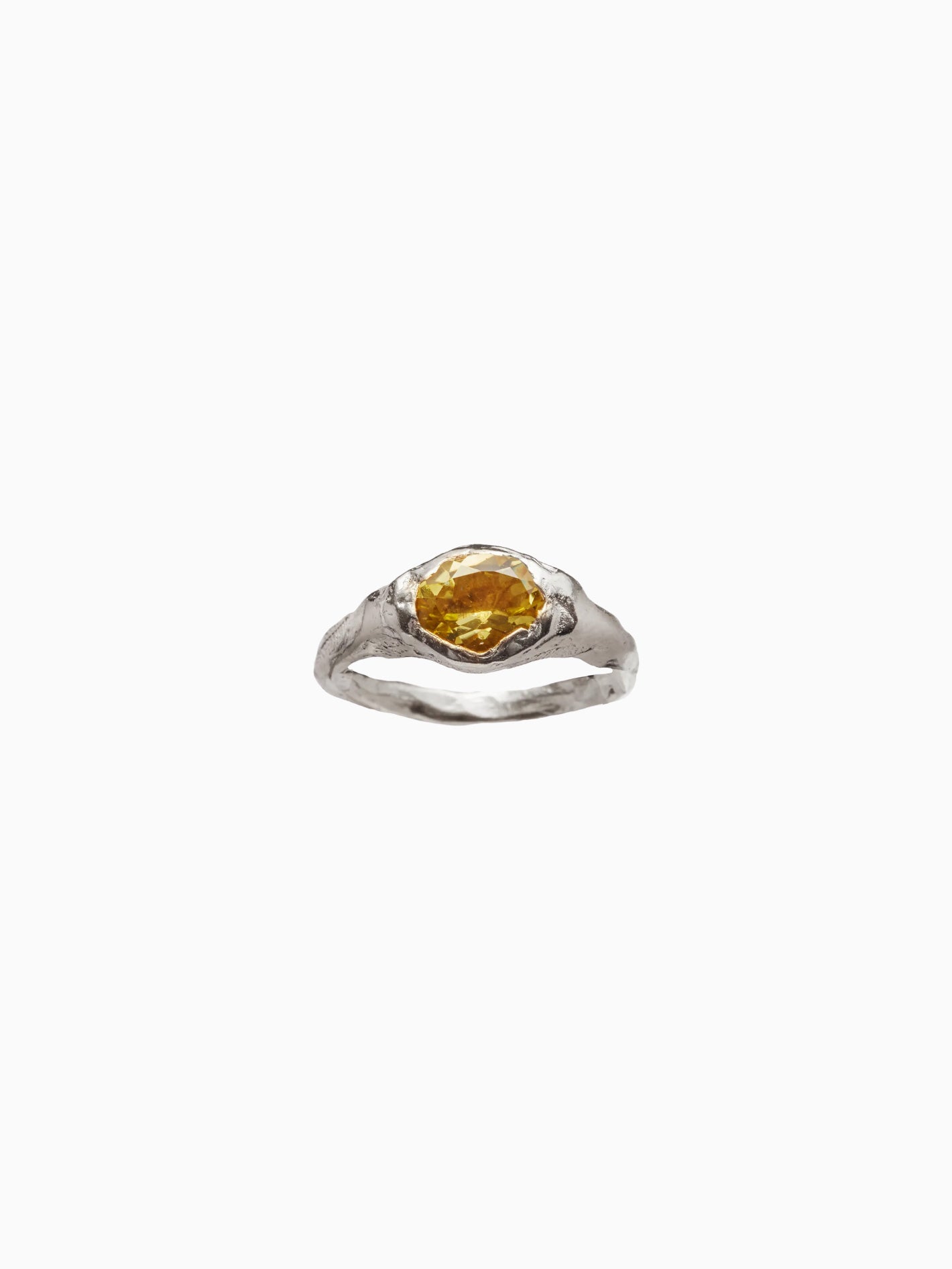 Faro Es Vedra Silver Yellow Ring
