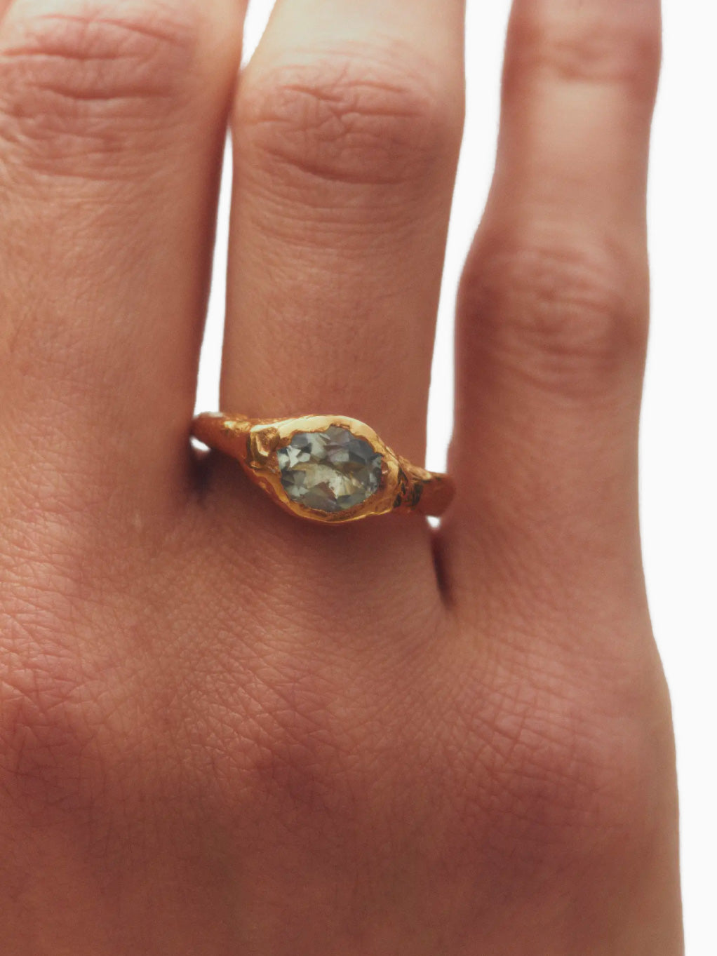 Faro La Mola Gold White Ring