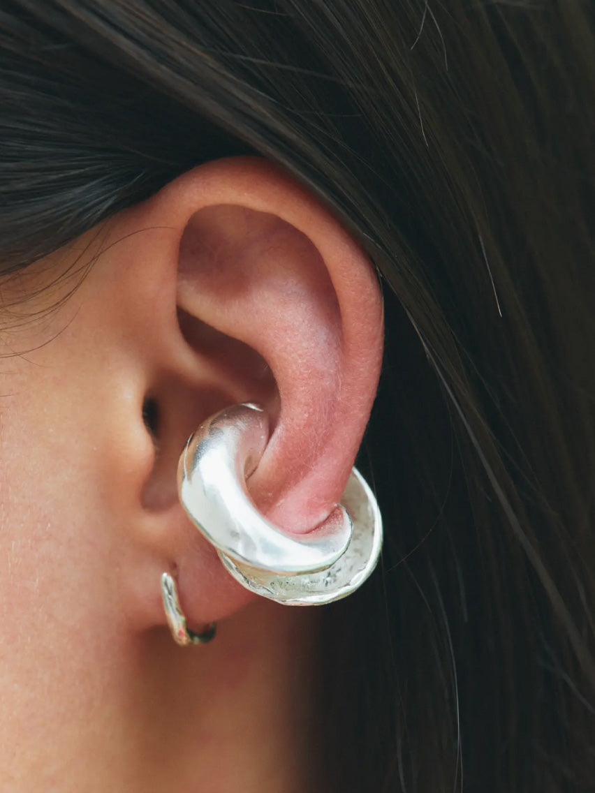 Gloria Silver Earcuff