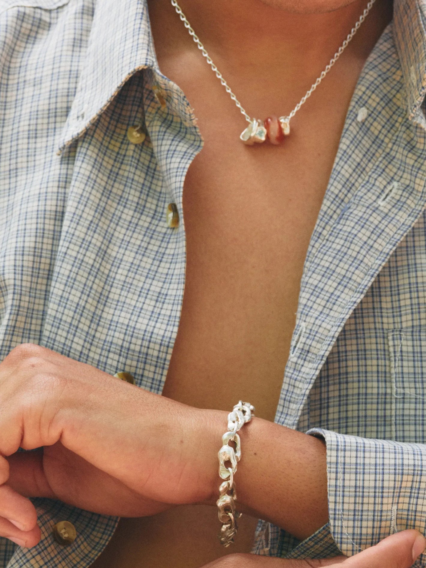 Eslabón Silver Bracelet