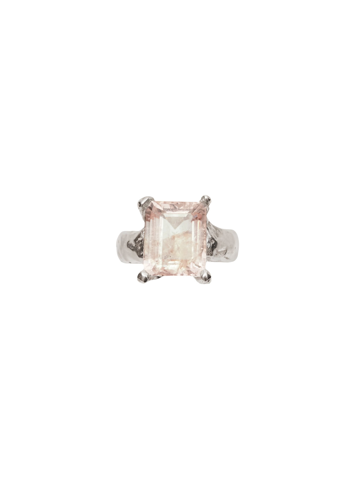 Mimosa Peach Silver Ring