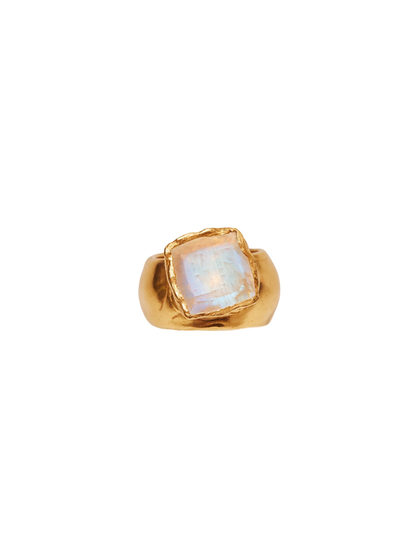 Silva Gold Pleated Ring