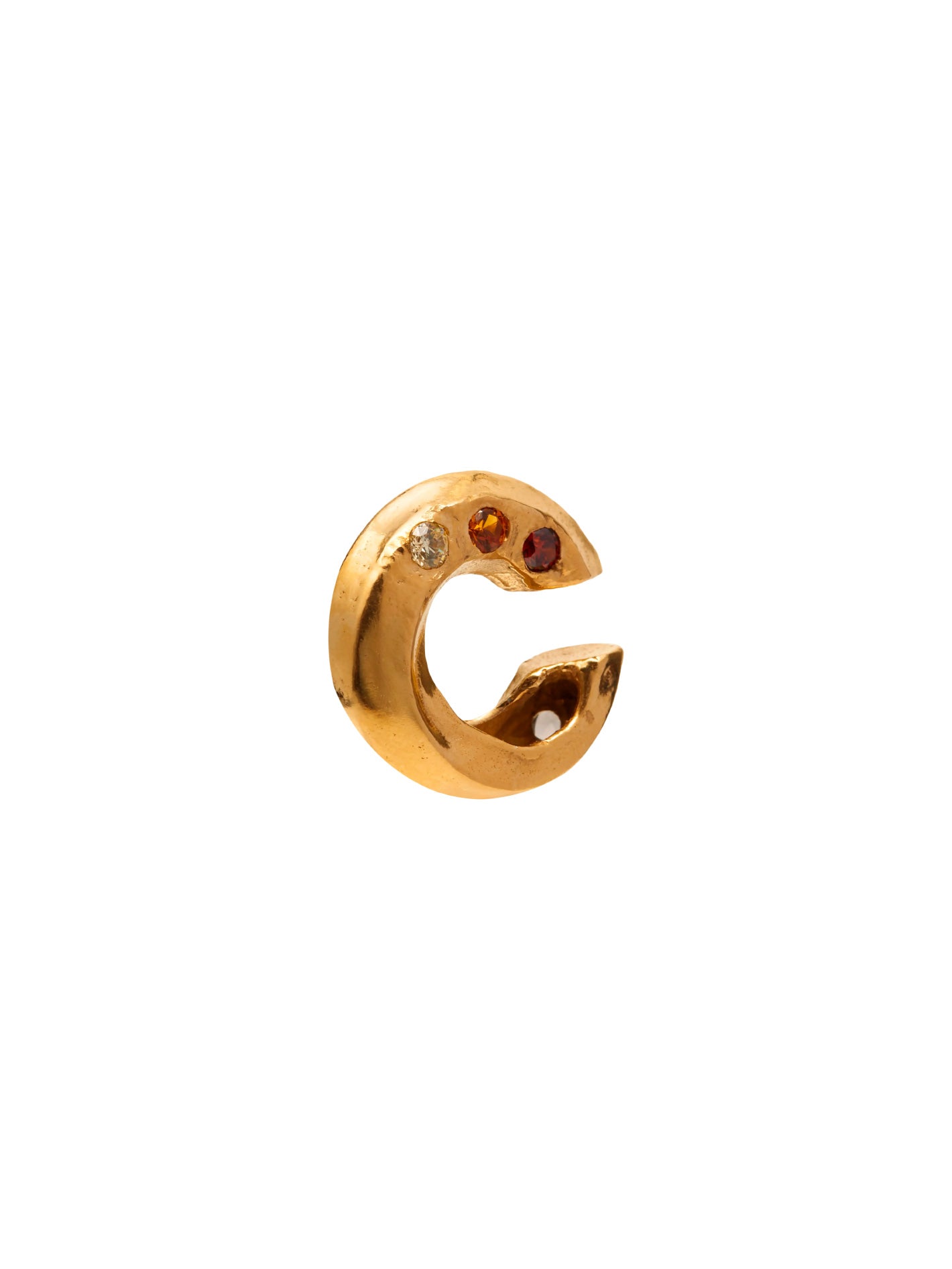 Sol y Sombra Gold Pleated Ear Cuff