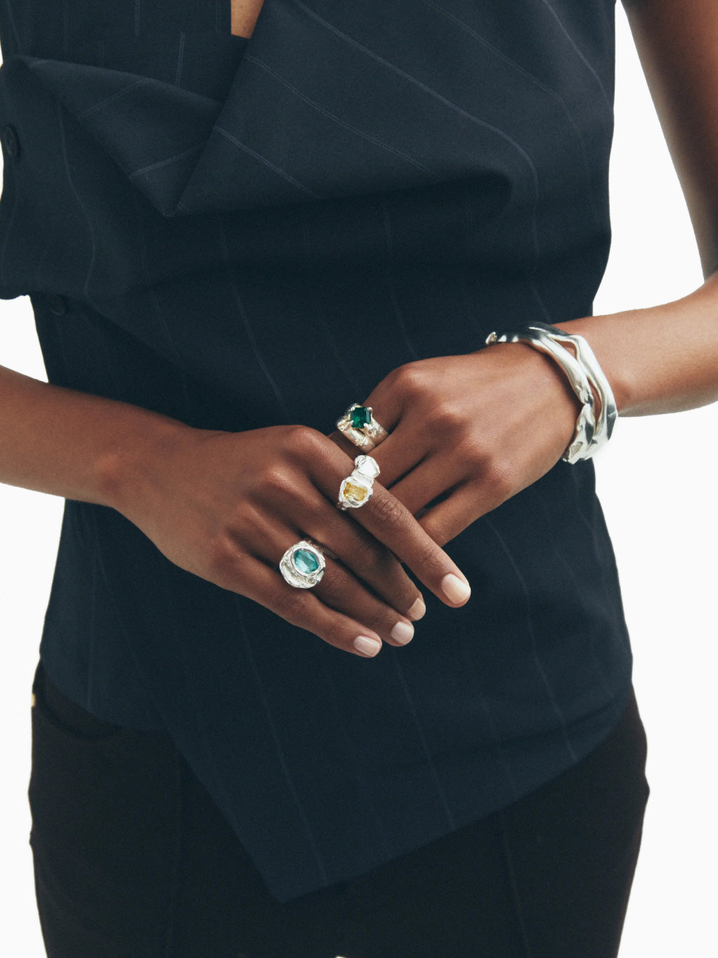 Vera Silver Yellow Ring