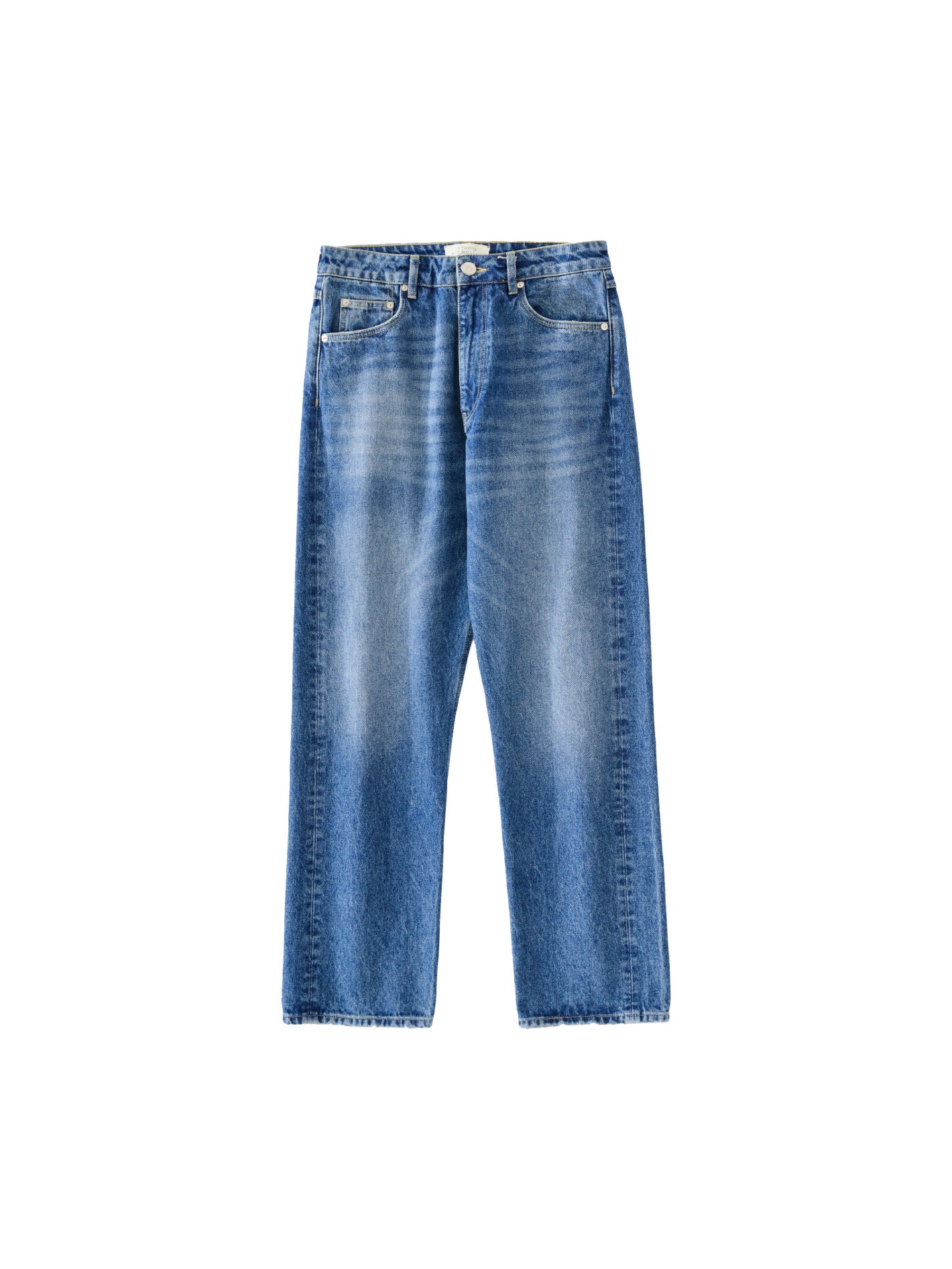 Riso Straight Leg Denim Pant Worn Wash Indigo