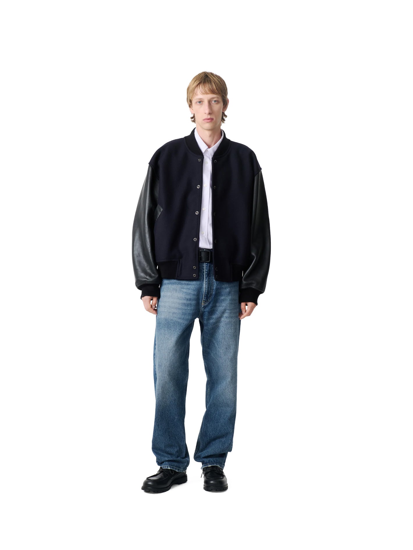 Riso Straight Leg Denim Pant Worn Wash Indigo