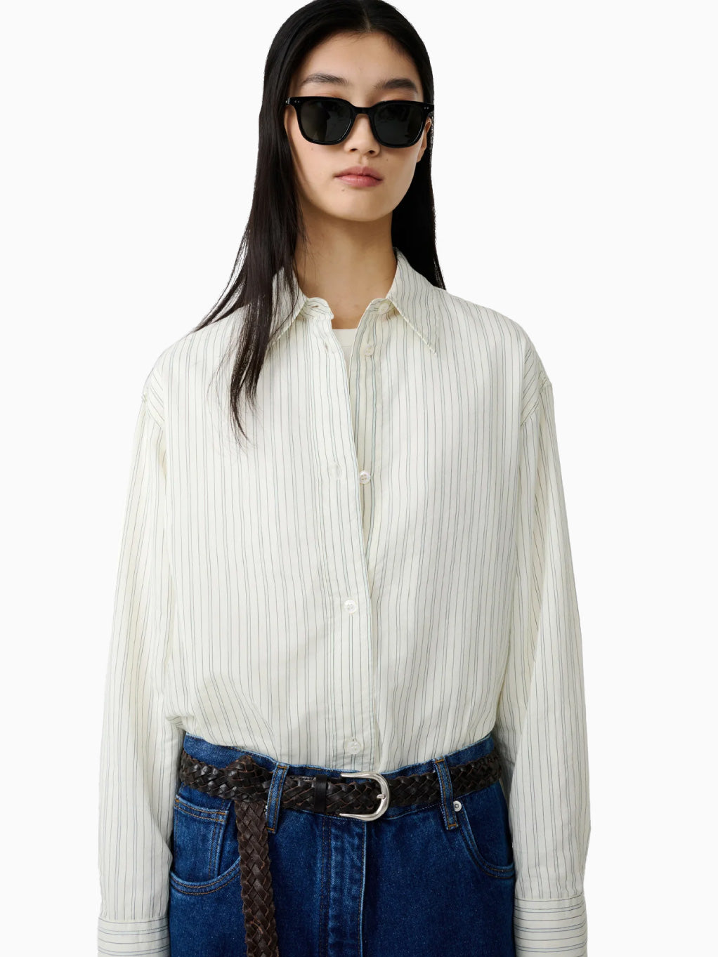 Rouen Shirt Parchment Stripe
