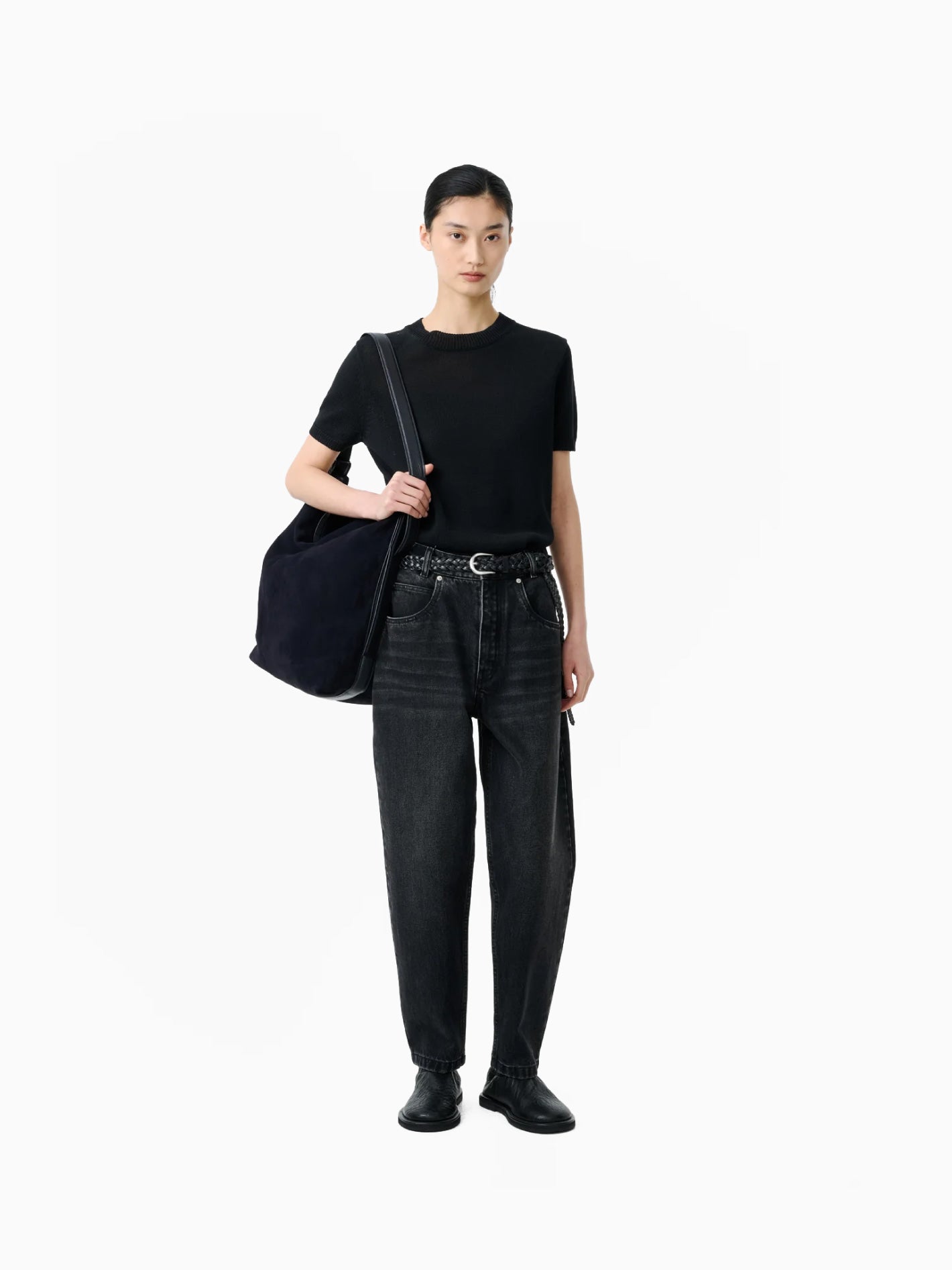 Seren Short Sleeve Top Black