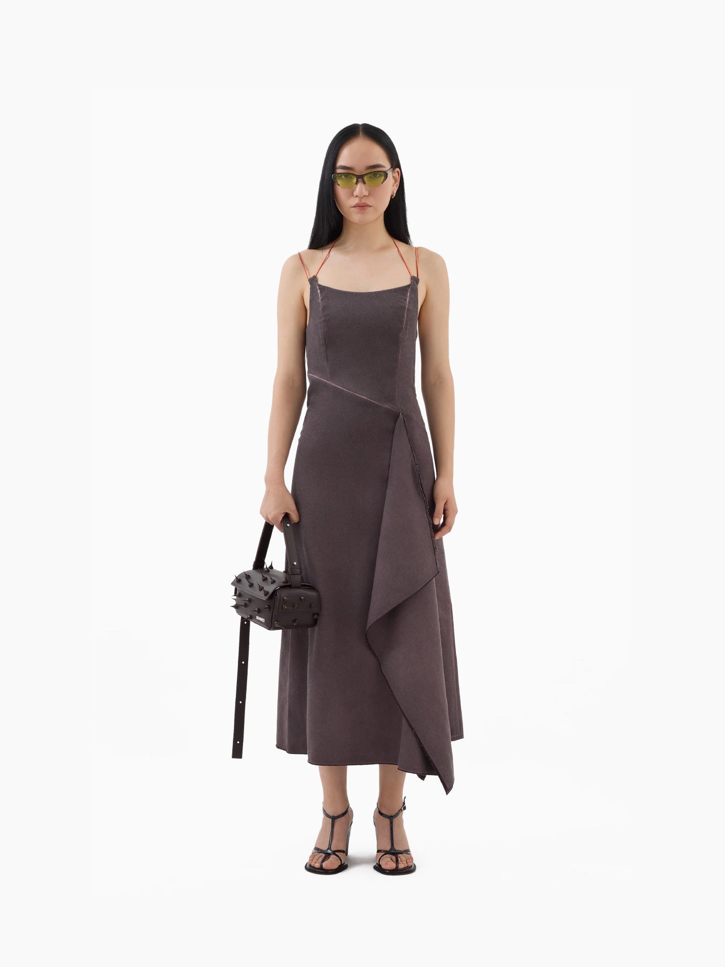 Draped Dress Plum