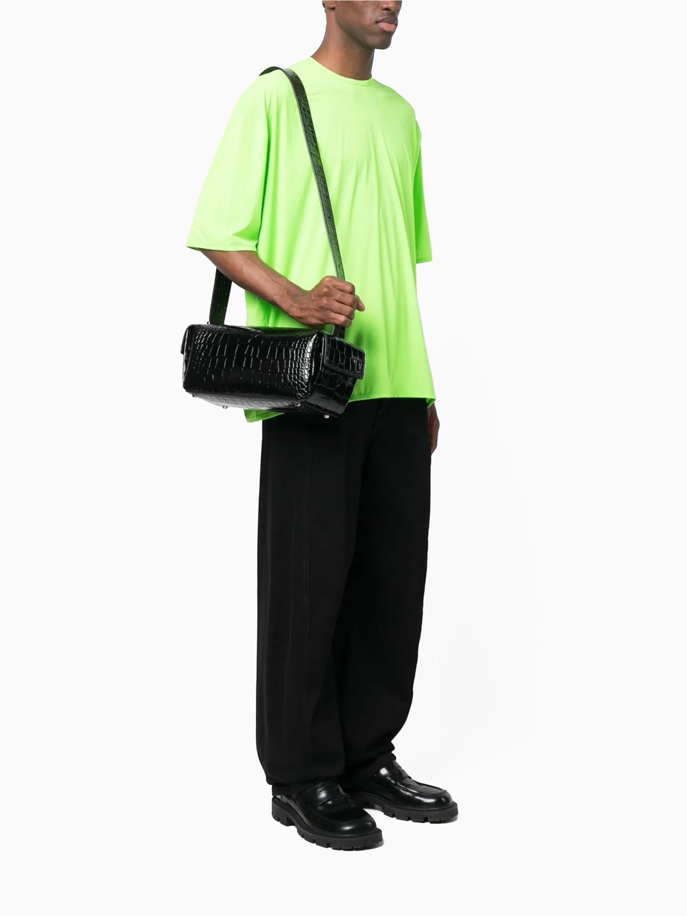 Labauletto Calf Grain Leather Black Bag