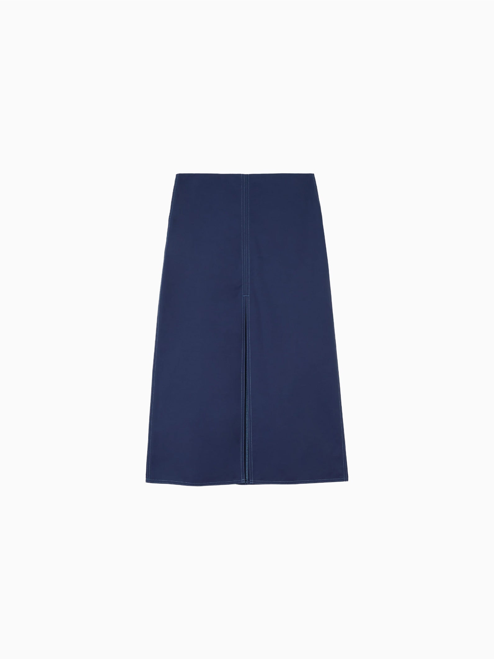 Long Split Skirt Blue