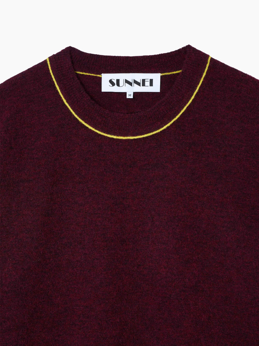 Longsleeve Roundneck Burnt Aubergine