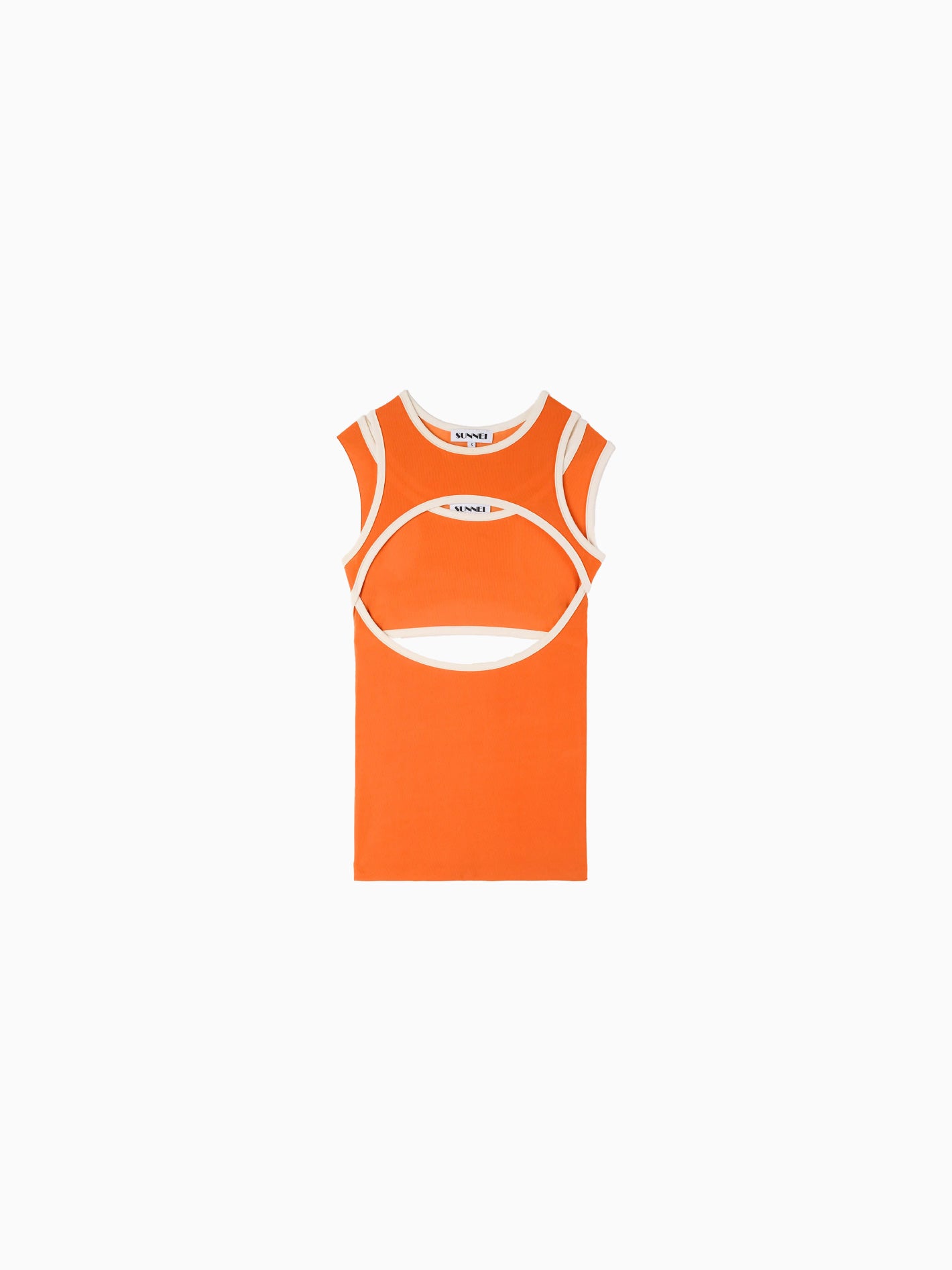 Stretchy Combined Top Orange