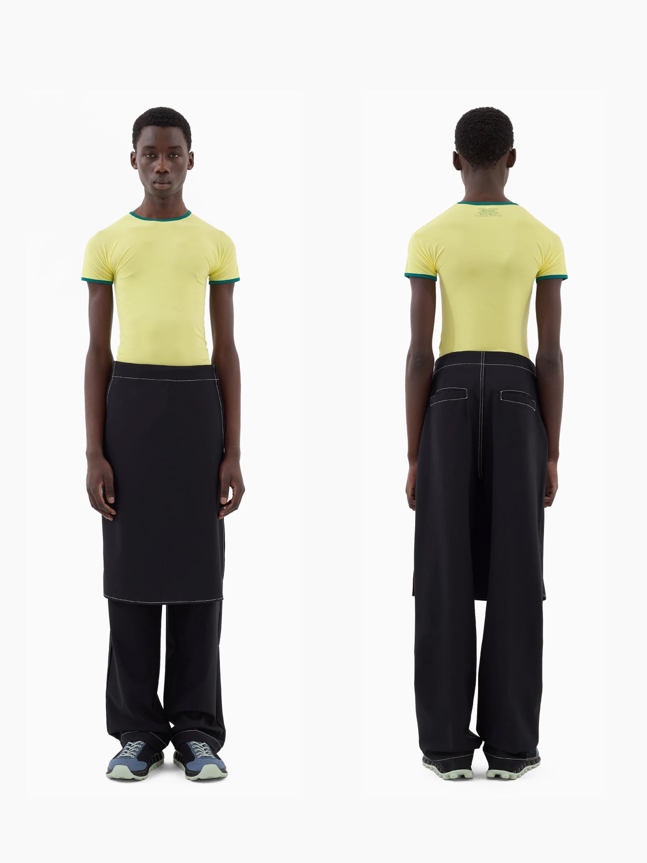 Stretchy Shortsleeve Top Yellow