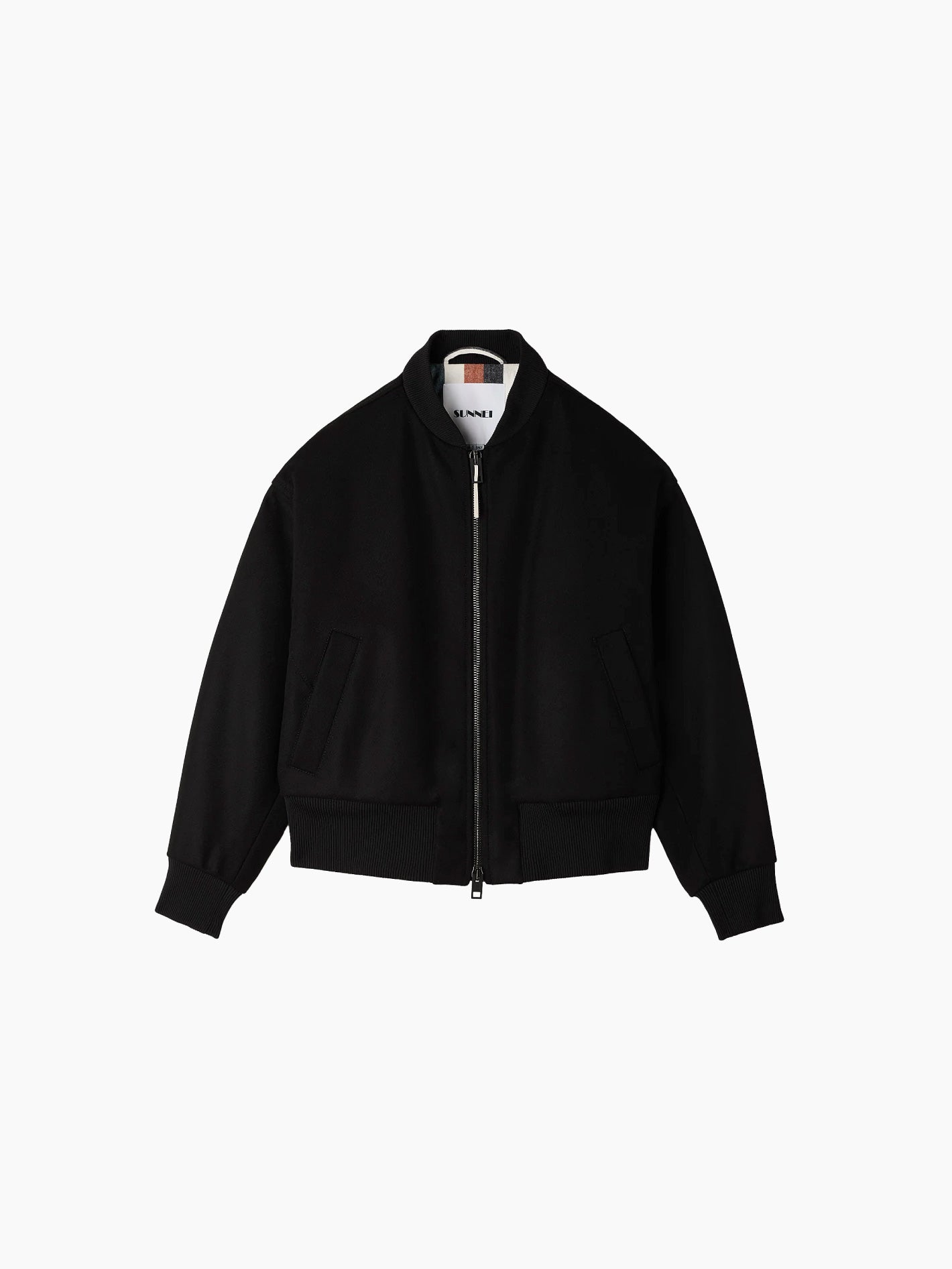 Varsity Bomber Black