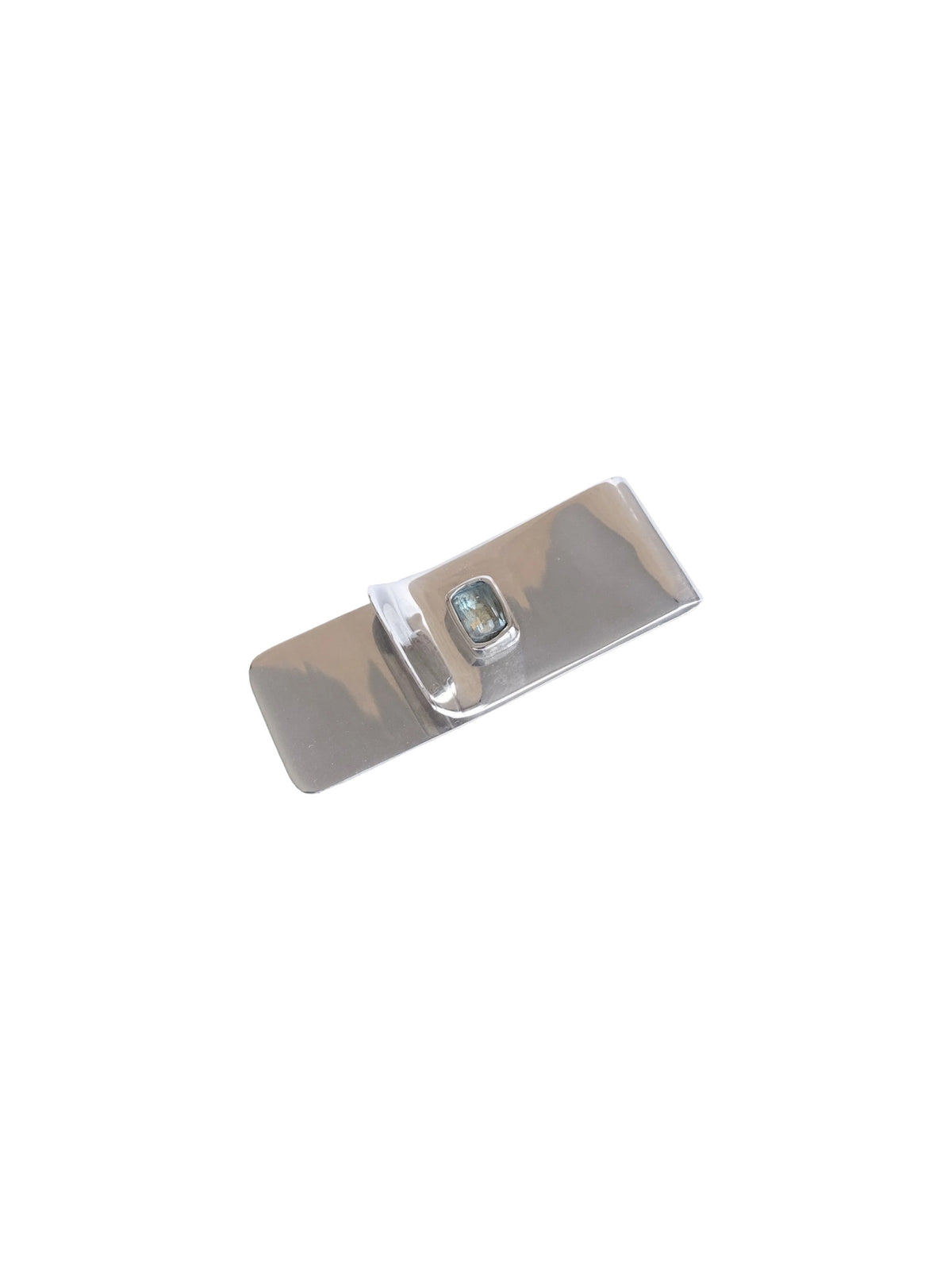 Silver & Prasiolite Money Clip
